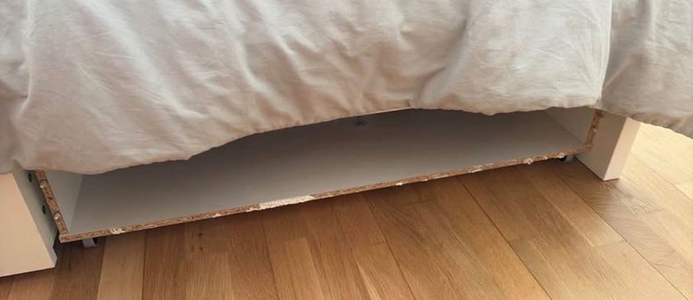 Cama IKEA MALM 140x200 + Estrado + 4 Gavetas