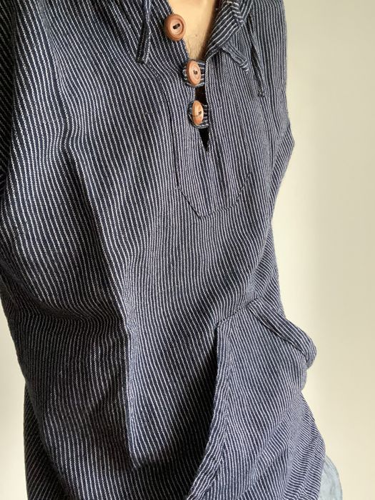 Camisola capuz azul