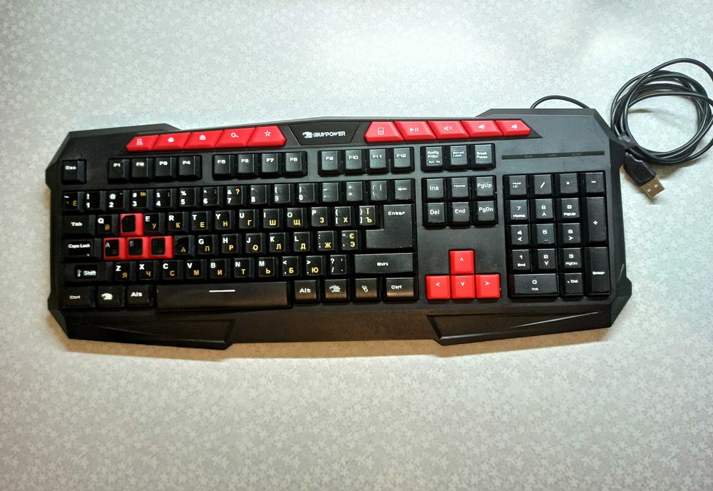 Игровая клавиатура iBuyPower GKB100 Black Red Gaming Keyboard