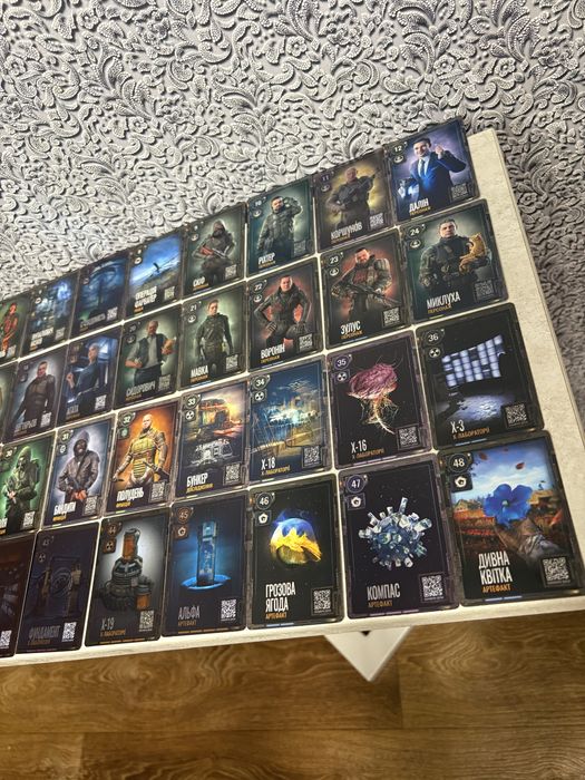 Всі картки Stalker 2 наявність 150 карток
