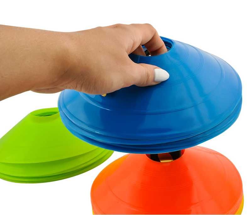 Pachołki Treningowe Piłka Nożna Talerzyki Grzybki 50szt 20cm