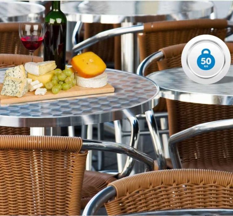 Stół ogrodowy barowy składany regulowana wysokość 60cm KESSER