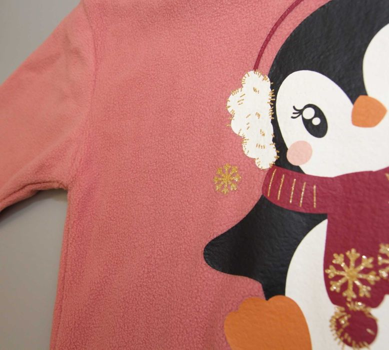 Флісова кофта c&a з пінгвінчиком