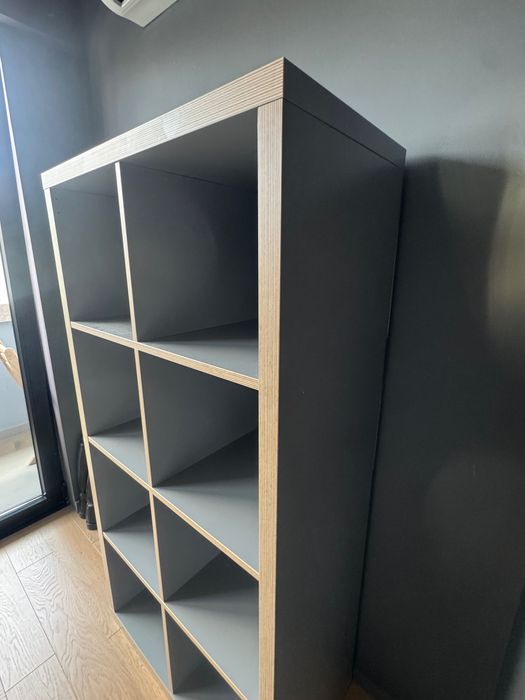 Estante quadrados cinza IKEA