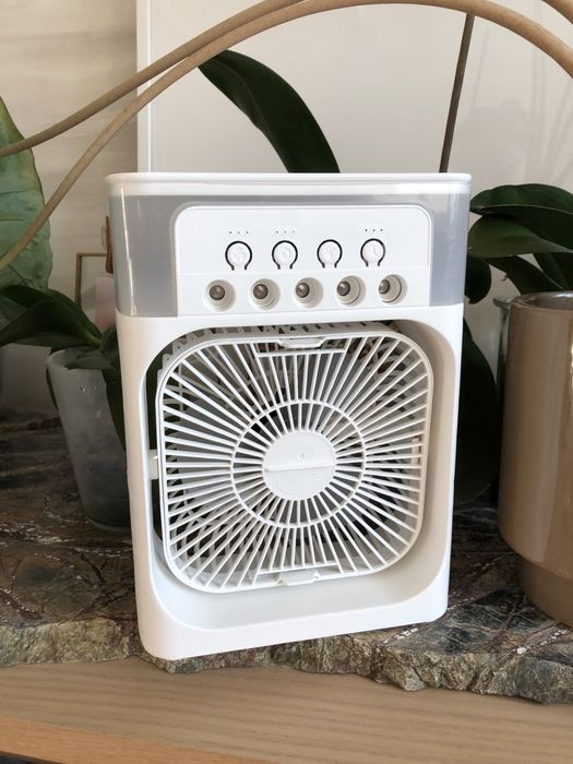 Портативний міні вентилятор кондиціонер зволожувач від павербанк USB