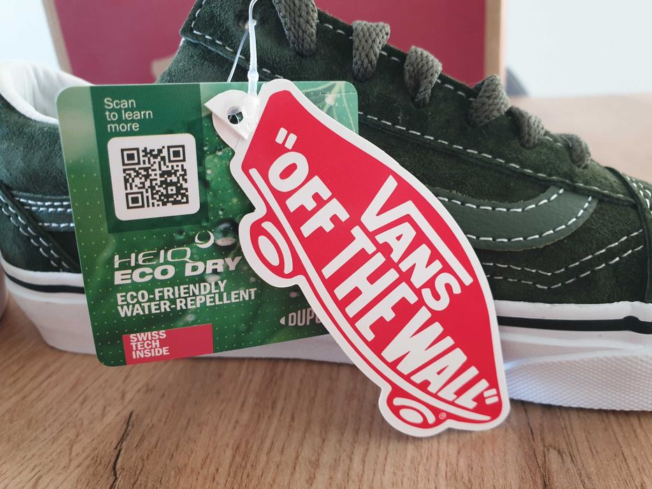 Nowe Tenisówki Vans Old Skool, unisex, skóra, zamsz, rozmiar 35