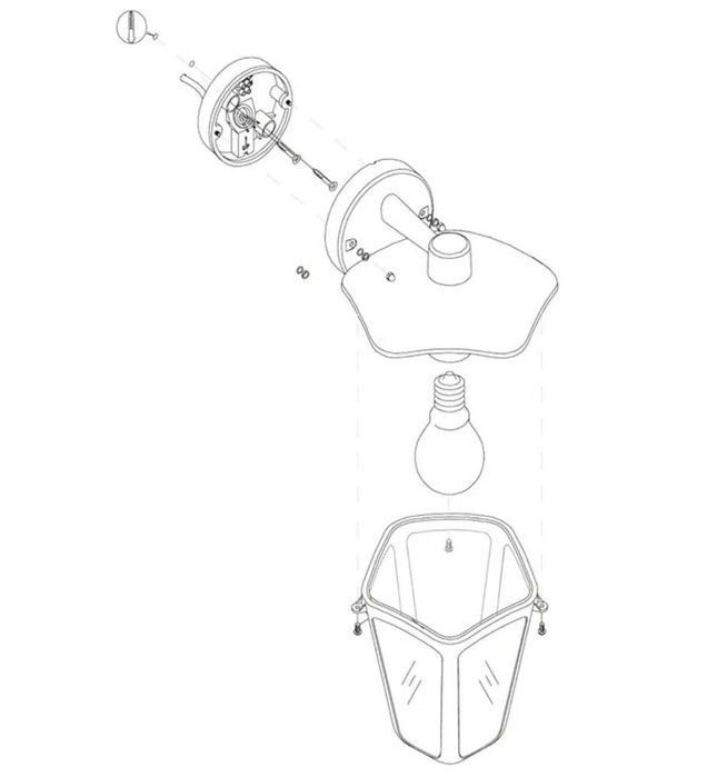 Lampa kinkiet zewnętrzny aluminium czarny mat E27 IP44 Eglo MONREALE