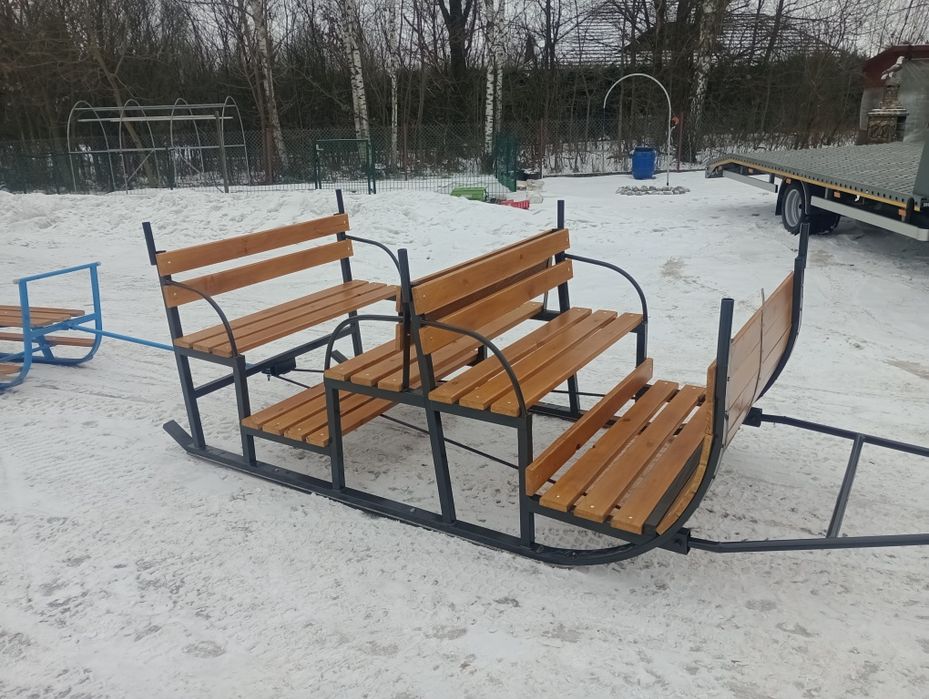 Sanki Sanie na kulig do quada traktora