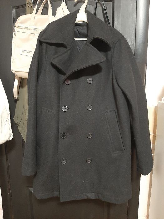 Вовняне чоловіче пальто бушлат 50 розмір
