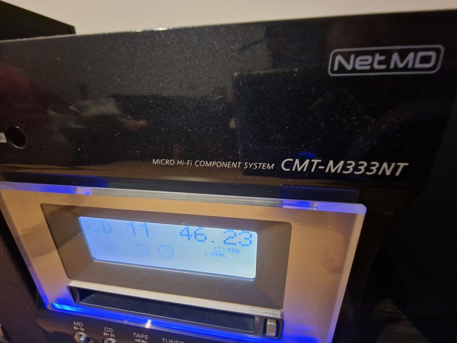 Sony CMT-M333NT MiniDisc com NetMD, CD e K7
