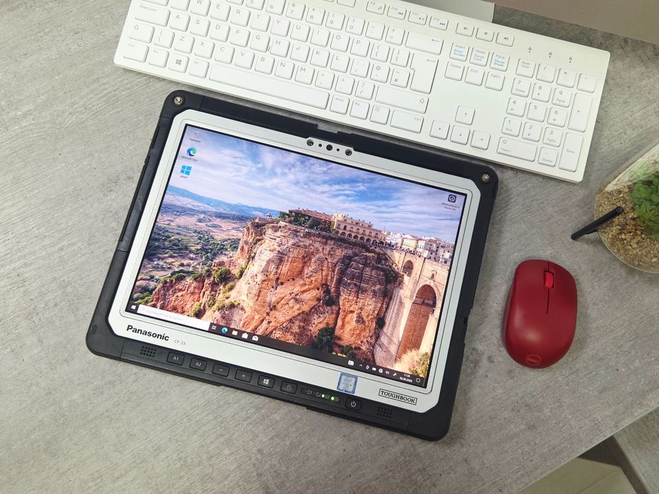 12" Pancerny Tablet Panasonic CF-33 i5-7gen 8/256 SSD do Warsztatu + 2x BAT