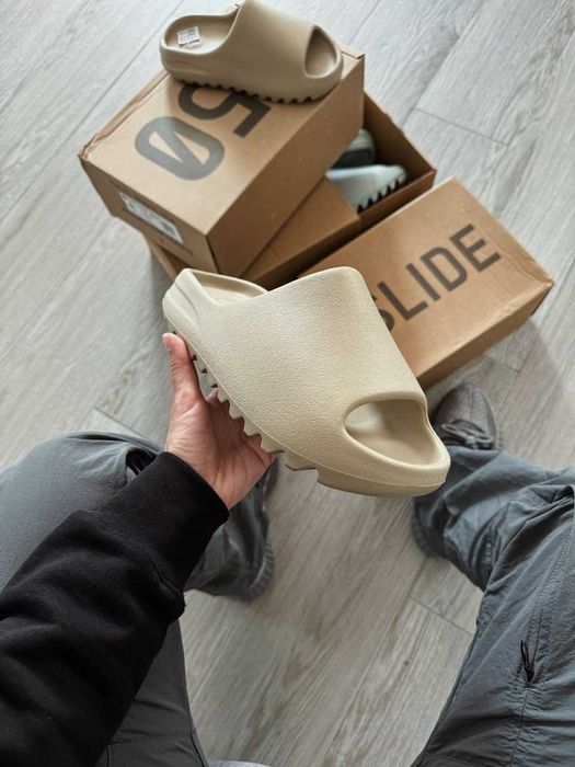 Шльопанці Adidas Yeezy Slide Pure premium капці