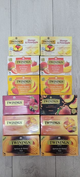 Zestaw owocowych Angielskich herbat Twinings