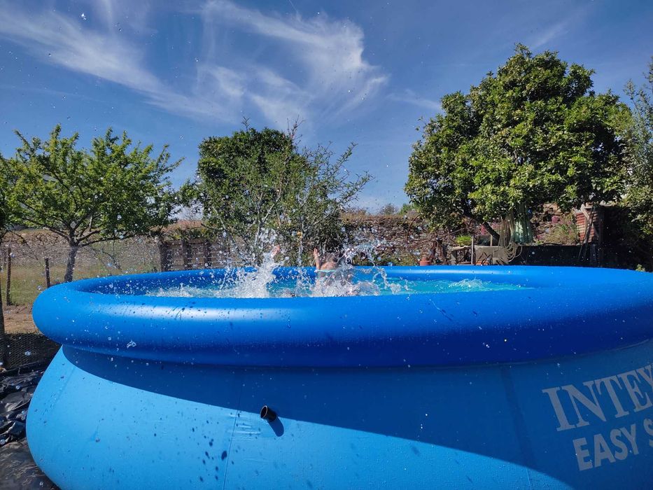Intex Easy Set Piscina insuflável usada uma vez