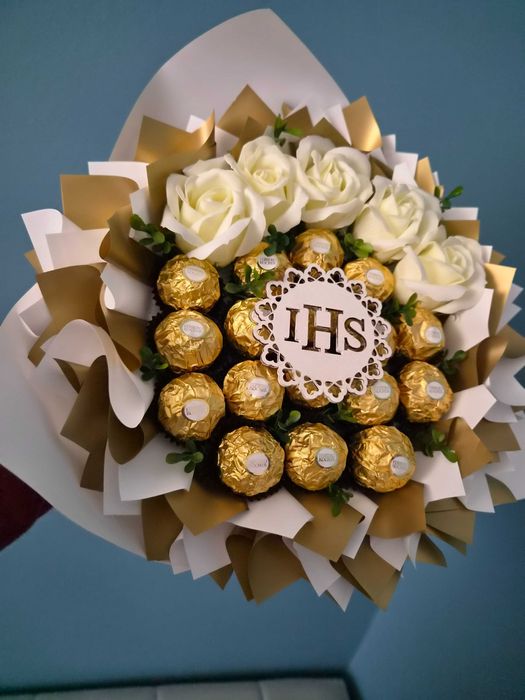 Słodki jadalny bukiet słodycze Ferrero / 1 komunia święta