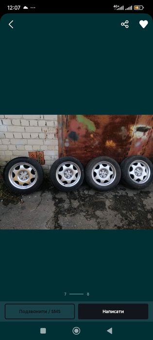 Диски Мерседес, оригинал r16 с резиной