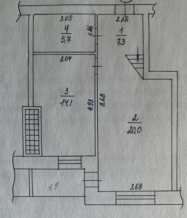 Продам 3-к квартиру з ремонтом м. Миргород