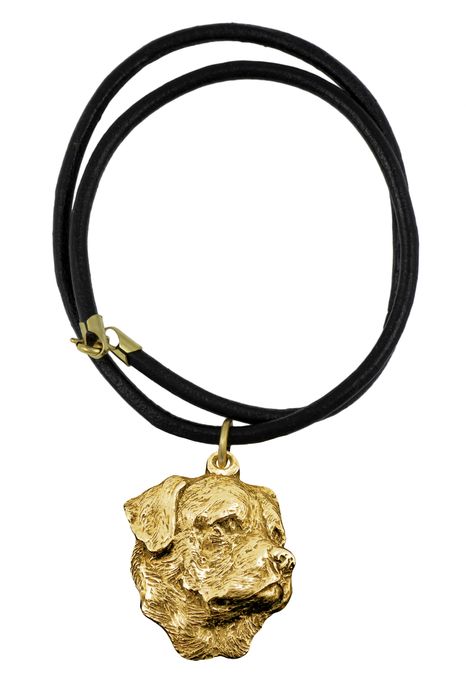 Rottweiler II naszyjnik pozłocony Art-Dog