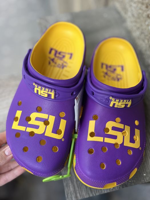 Крокси Crocs LSU Tigers Purple Classic Clogs Men/Women