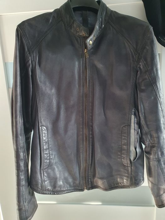 Kurtka skórzana Massimo Dutti