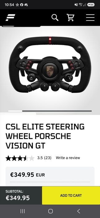 Volante fanatec porsche vision GT