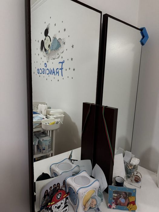 Espelho quarto 100cm x 83 cm vengué