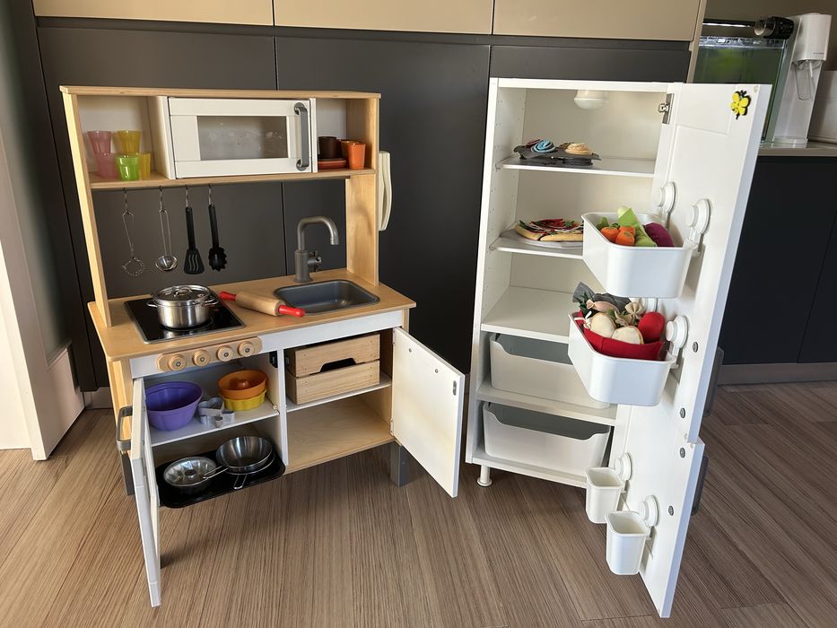 Cozinha e frigorifico IKEA + acessórios