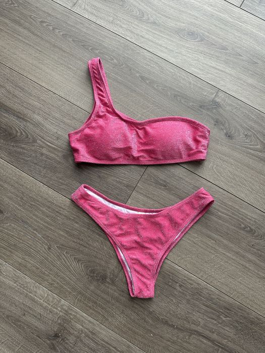 Купальник люрекс на одне плече