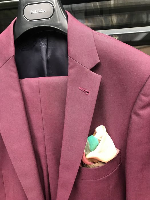 Paul Smith garnitur męski bordowy rozmiar iT46