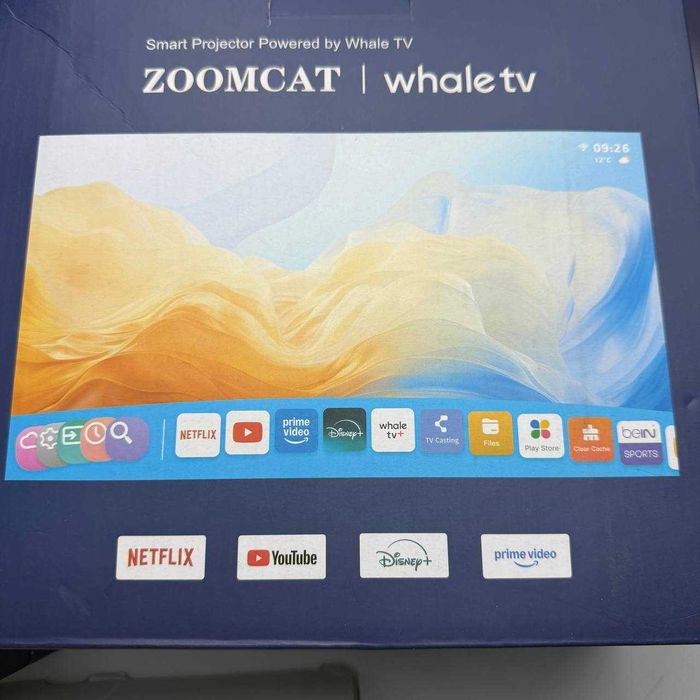 Проектор Cheerlux C10 LED 2600 lumen динаміками YouTube Megogo Netflix