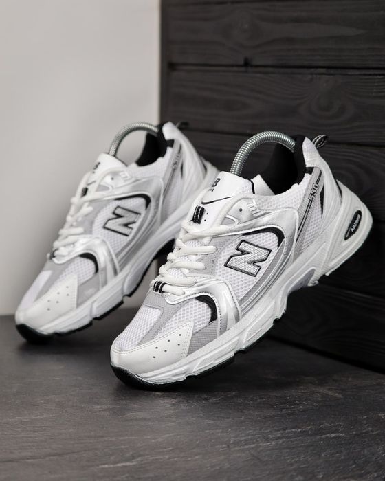 Кросівки Кроссовки New Balance 530 White Black Белый Чёрный Білий Чорний Кросовки демісезон