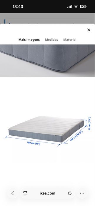 Colchao casal ikea