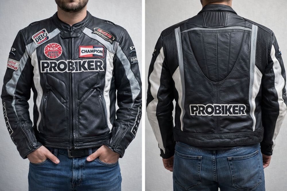 Мотокуртка кожаная с защитой,probiker,мотозахист, шкіряна,красная,