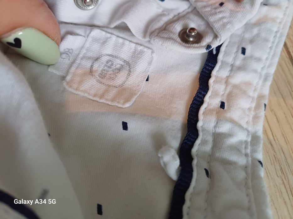 Elegancki komplet dla chłopca koszula + spodnie rozm. 86