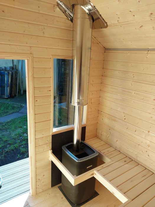 Sauna Zewnętrzna Stodoła z piecem na drewno