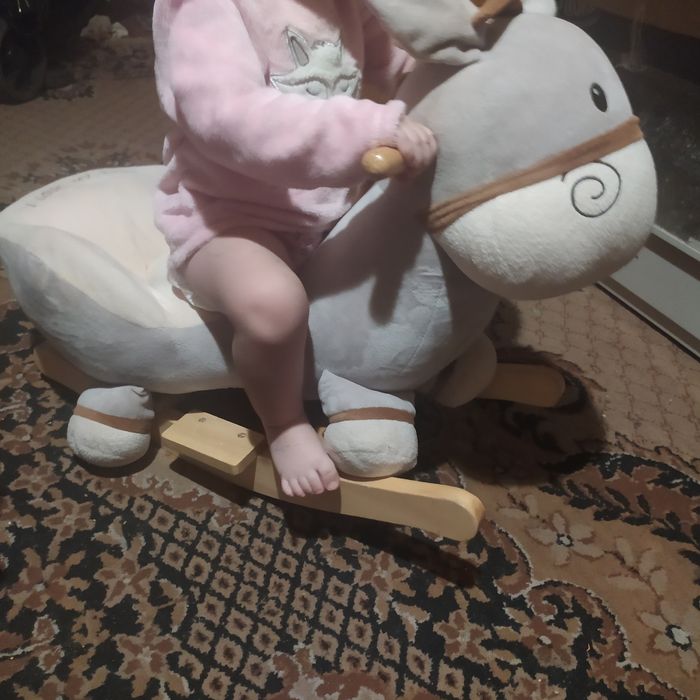 Ослик качалка мягкая