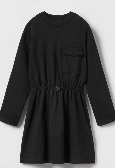 Сукня ZARA тепле плаття в смужку рубчик платтячко плаття світшот h&m