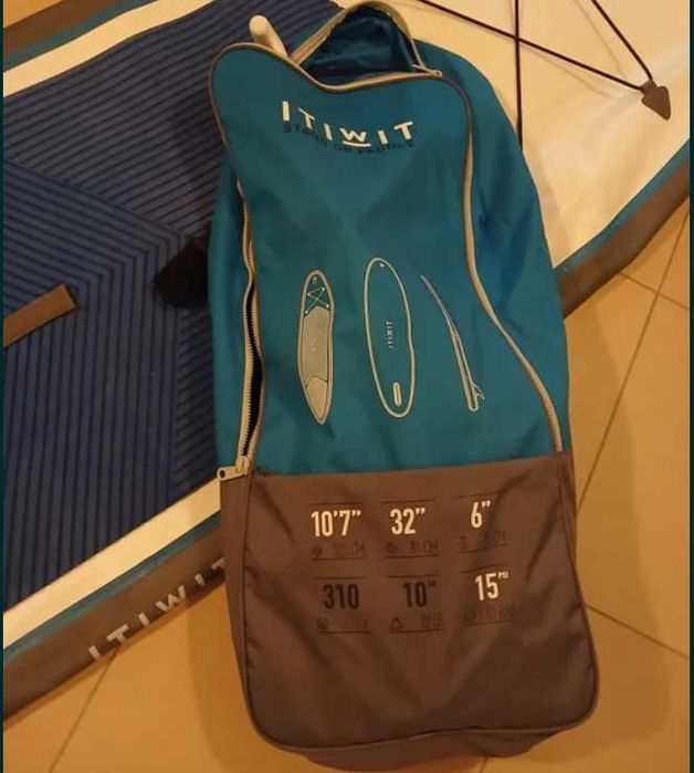 Prancha Stand_Up Paddle (10’7 x 32’’ x 6’’) Decatlon (Mto bom estado) inclui colete salva vidas