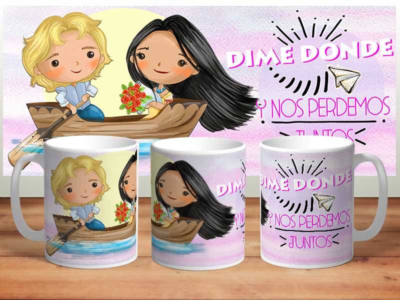 Coleção Canecas Principes e Princesas Disney
