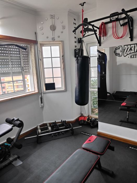 Saco boxe com suporte