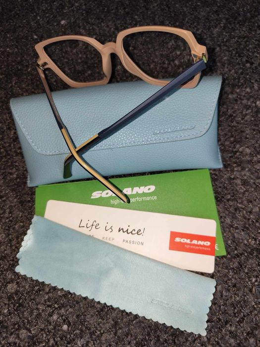 SOLANO  90175 E - okulary korekcyjne z nakładkami