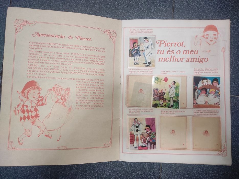 Caderneta de cromos Pierrot