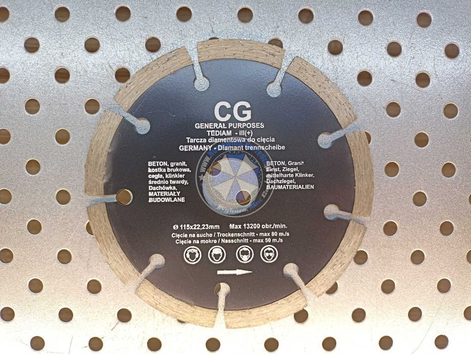Tarcza Diamentowa segmentowa 115mm tarcza do betonu 115mm tarcza 115mm