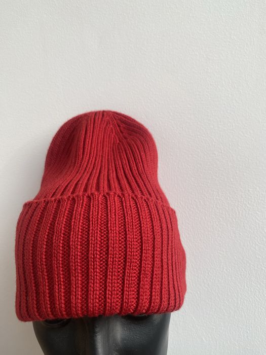 Комплект шапка +шарф меринос Италия красный