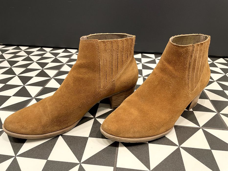 Botki damskie zamszowe r.38 Ryłko brązowe