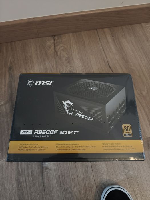 Fonte de alimentação MSI MAG A850GF (Selada)
