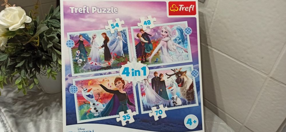 Puzzle Trefl Disney Frozen 4+ Elza i Anna 4 w 1
