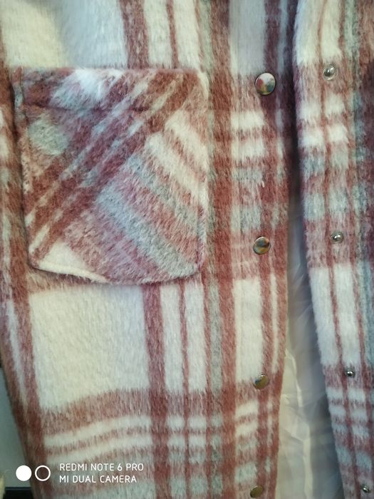 Рубашка в клетку теплая женская одежда 44-46размер