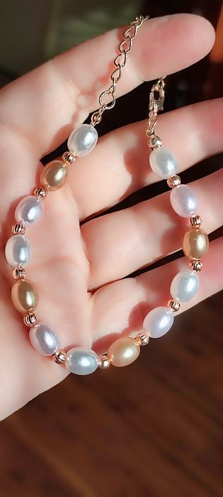 Kolorowe perły - bransoletka