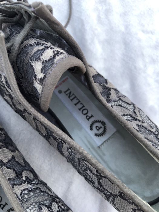 Sapatos renda em seda da POLLINI tmn 39 1/2